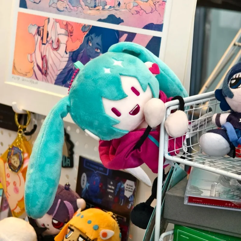 

20cm Miku Plush Anime Peripheral Cotton Soft Doll Cute Bag Pendant Decoration Decoration Collection Kids Toys Birthday Gifts