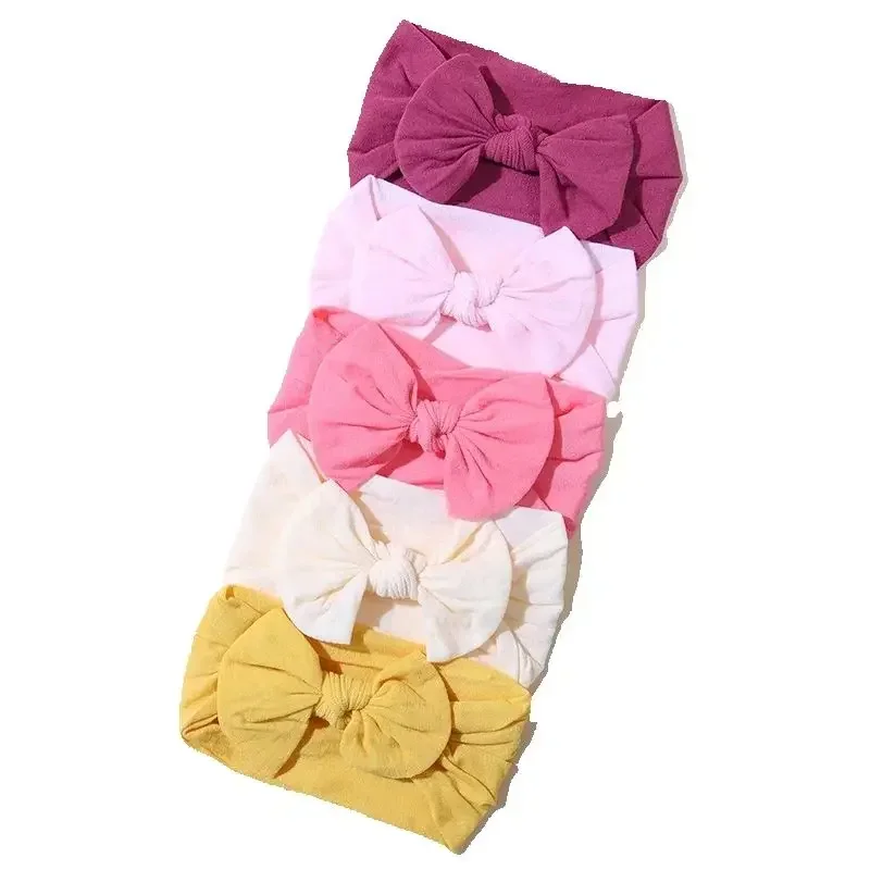 5 Stück/Set, weiche, elastische Baby-Haarbänder, niedliche Haarbänder mit Schleife für Neugeborene, modische Kinder-Haaraccessoires für den täglichen Gebrauch. – Detail 4