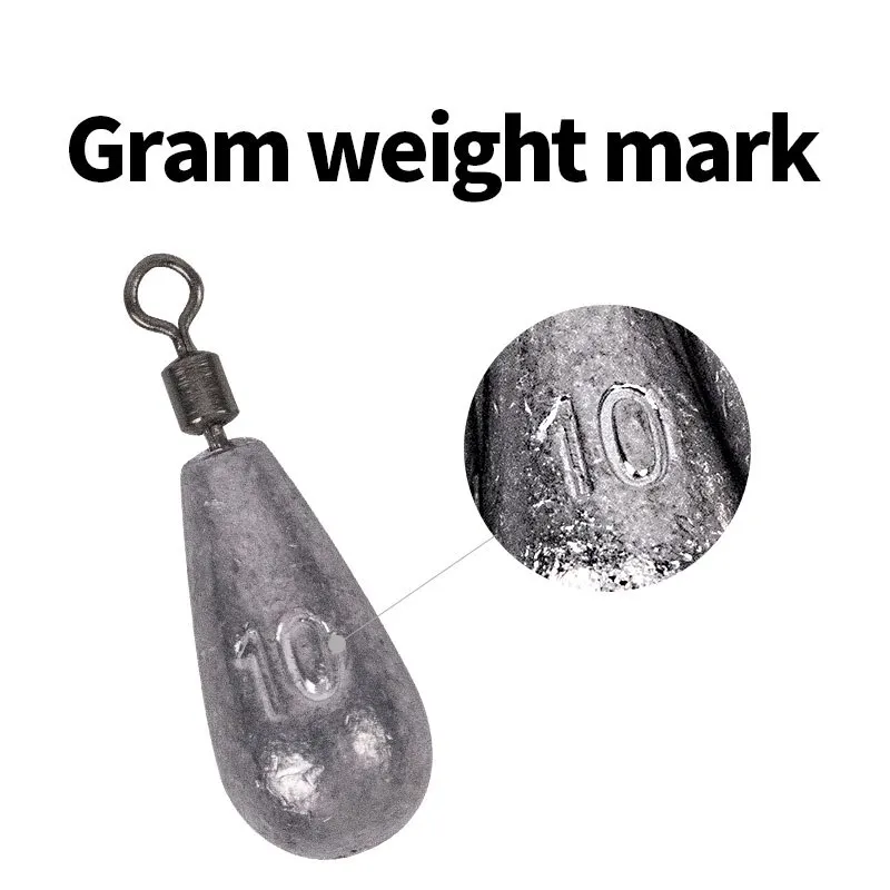 Quick Release Fishing Weight Sinker 10Pcs10g Soft Bait Sinker Bass Fishing Tackle Accessories Line Sinkers Hook Connector image 5