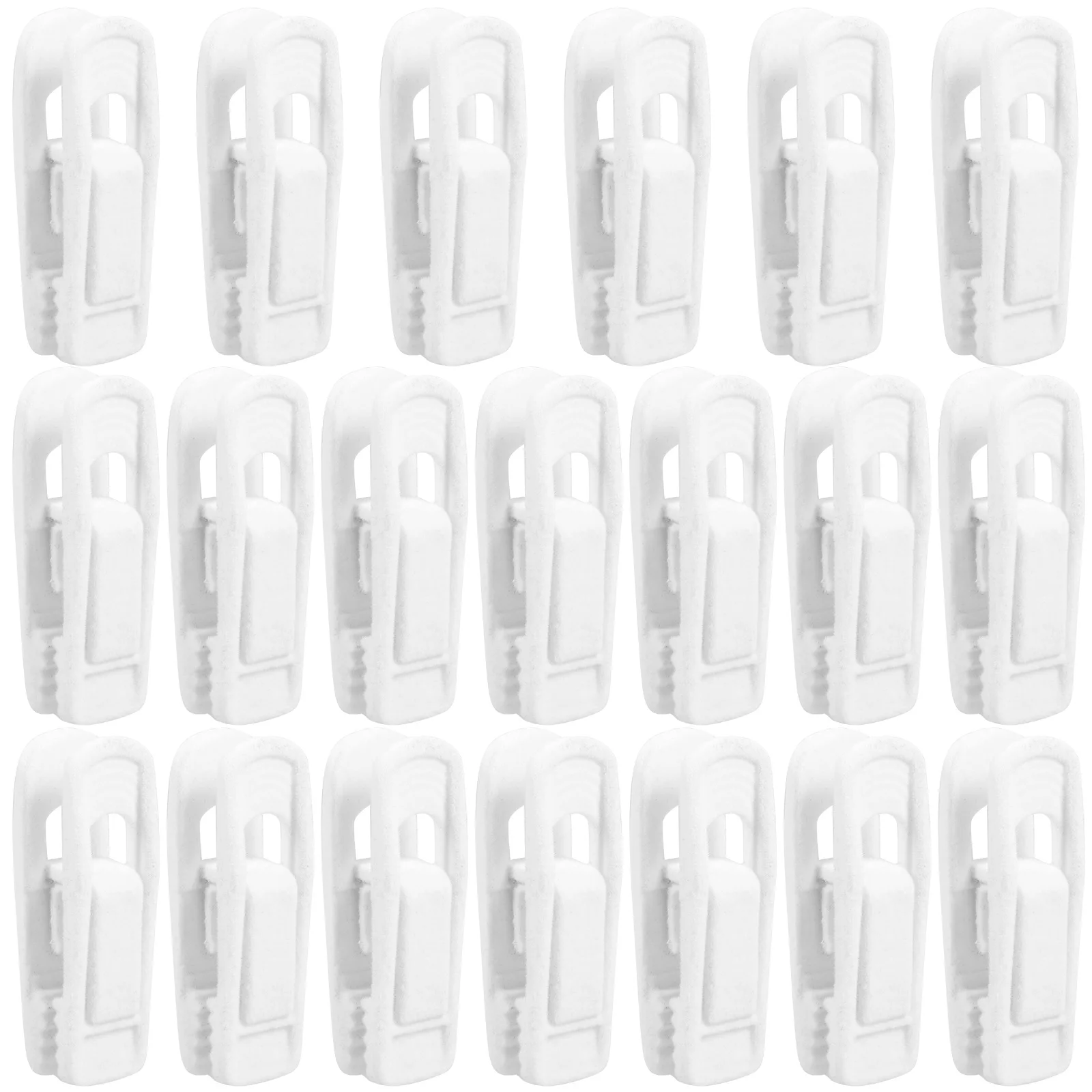 

20pcs Hanger Clips Seamless Design Laundry Drying Clothes Organizing Clip Heavy Duty Sock Shorts Skirt Shirt Hanging Storage