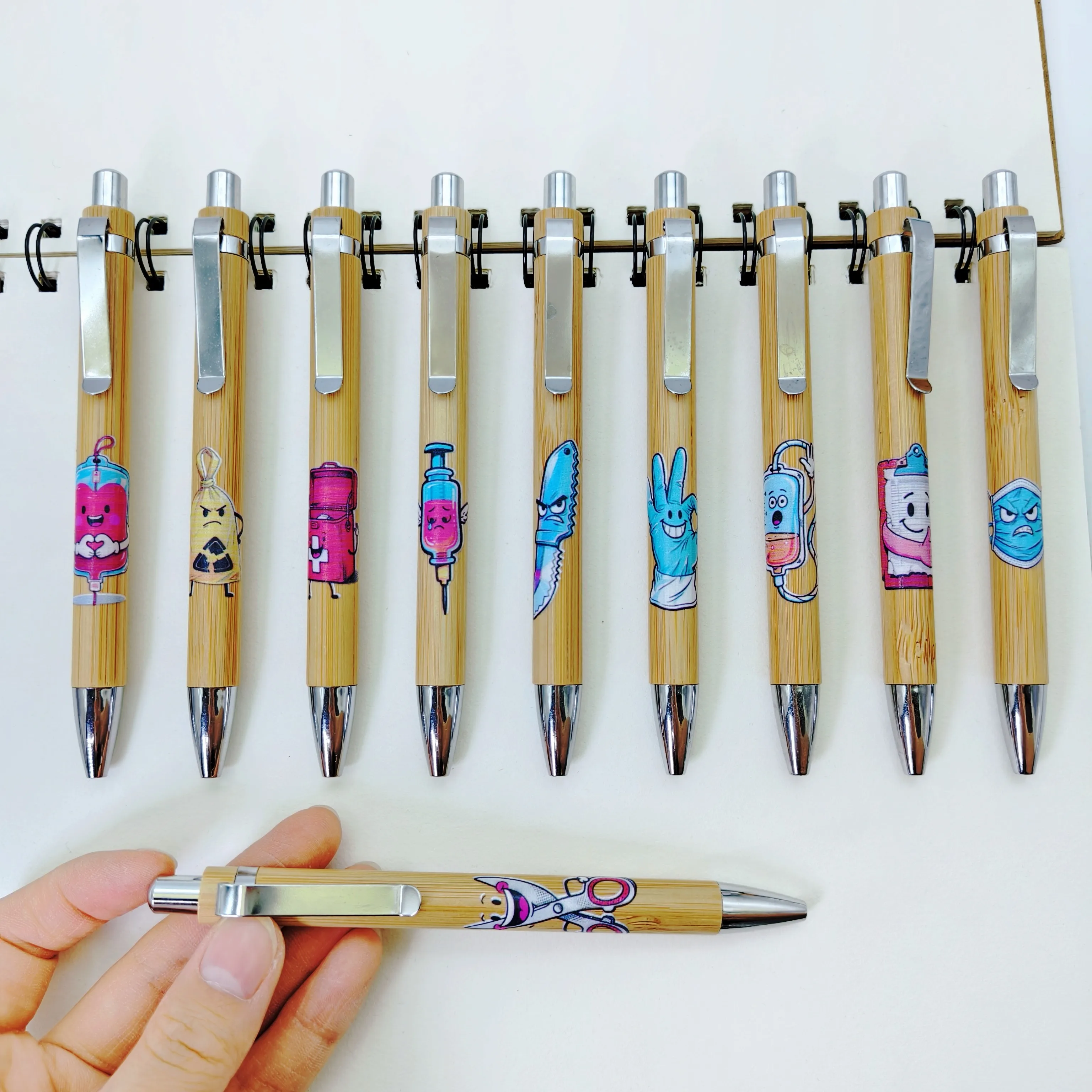 

10Pcs/15Pcs Funny Medical Device Styling Ballpoint Pen Medical Prescription Pen Nurse's Day Gift Pen