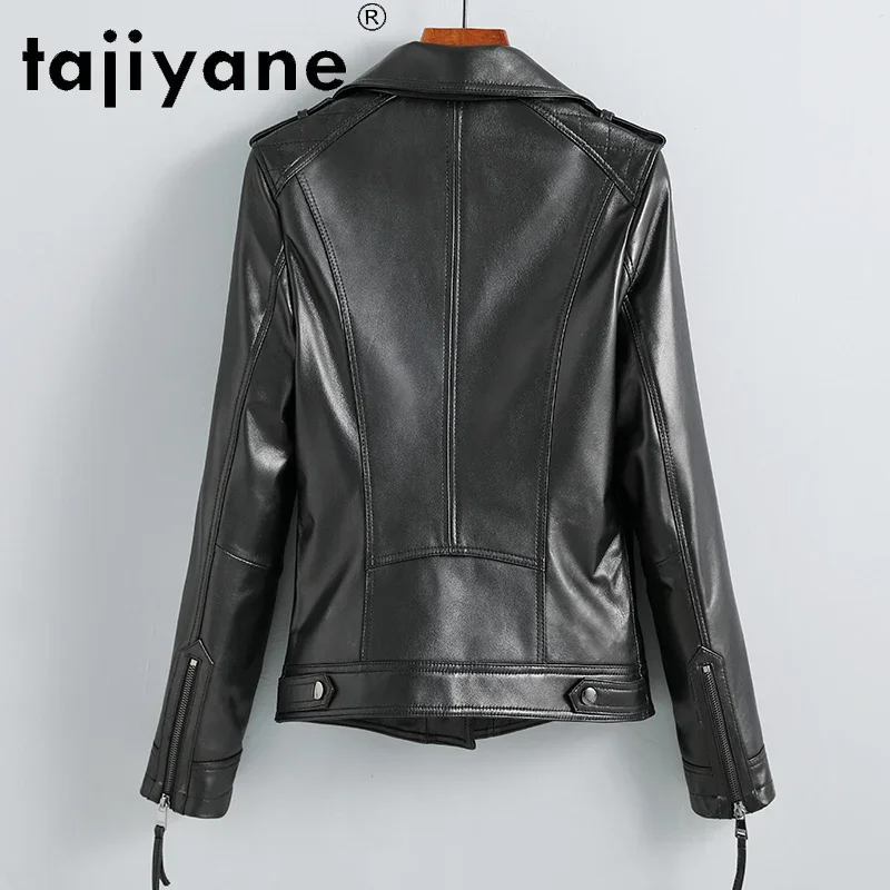 Tajiyane autumn leather jacket women genuine sheepskin coats winter woman white duck down jackets clothes mujer chaqueta TN954