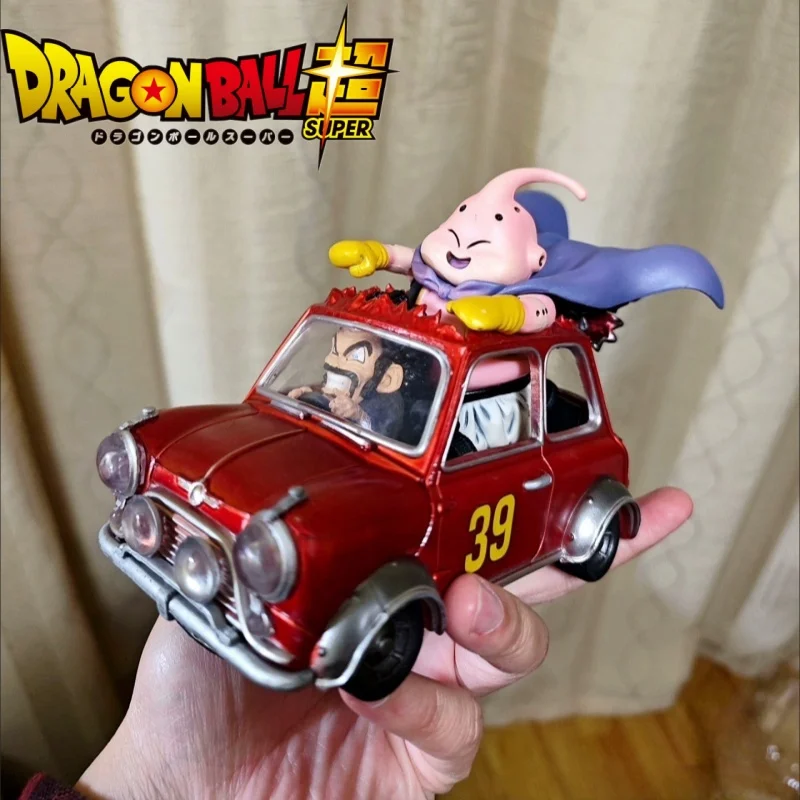 Hot Dragon Ball Z 15cm Figures Model Doll Toy Majin Buu Figure Buu Mr. Satan Anime Figurine Fat Buu Mr. Satan With Car Pvc Gift