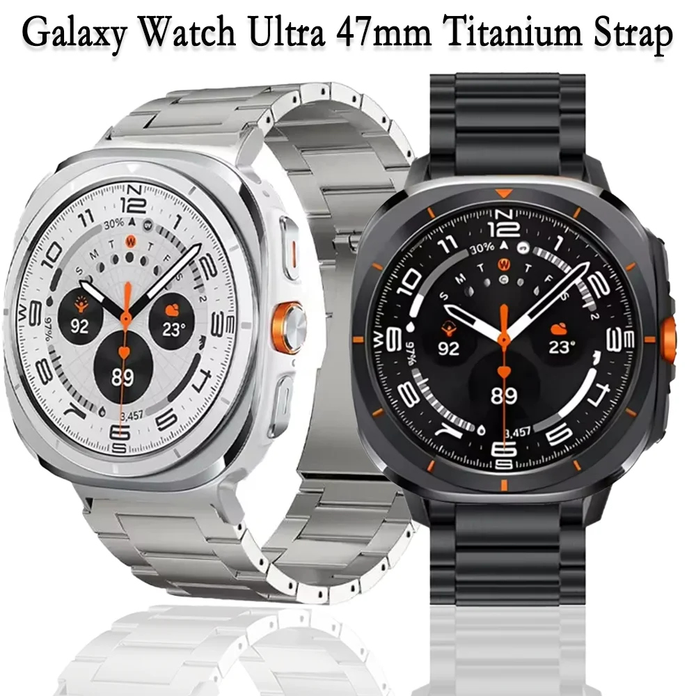 

Титановый ремешок для Samsung Galaxy Watch Ultra 2025 47 мм, высококачественный браслет из нержавеющей стали, ремешок Galaxy Watch Ultra 47 мм, ремень