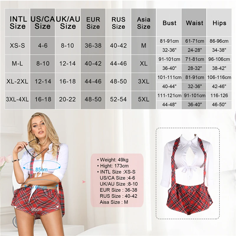 Ohyeahlady estudante faculdade estilo uniforme terno cosplay lingerie sexy mais tamanho de alta qualidade senhoras meia manga superior shorts traje