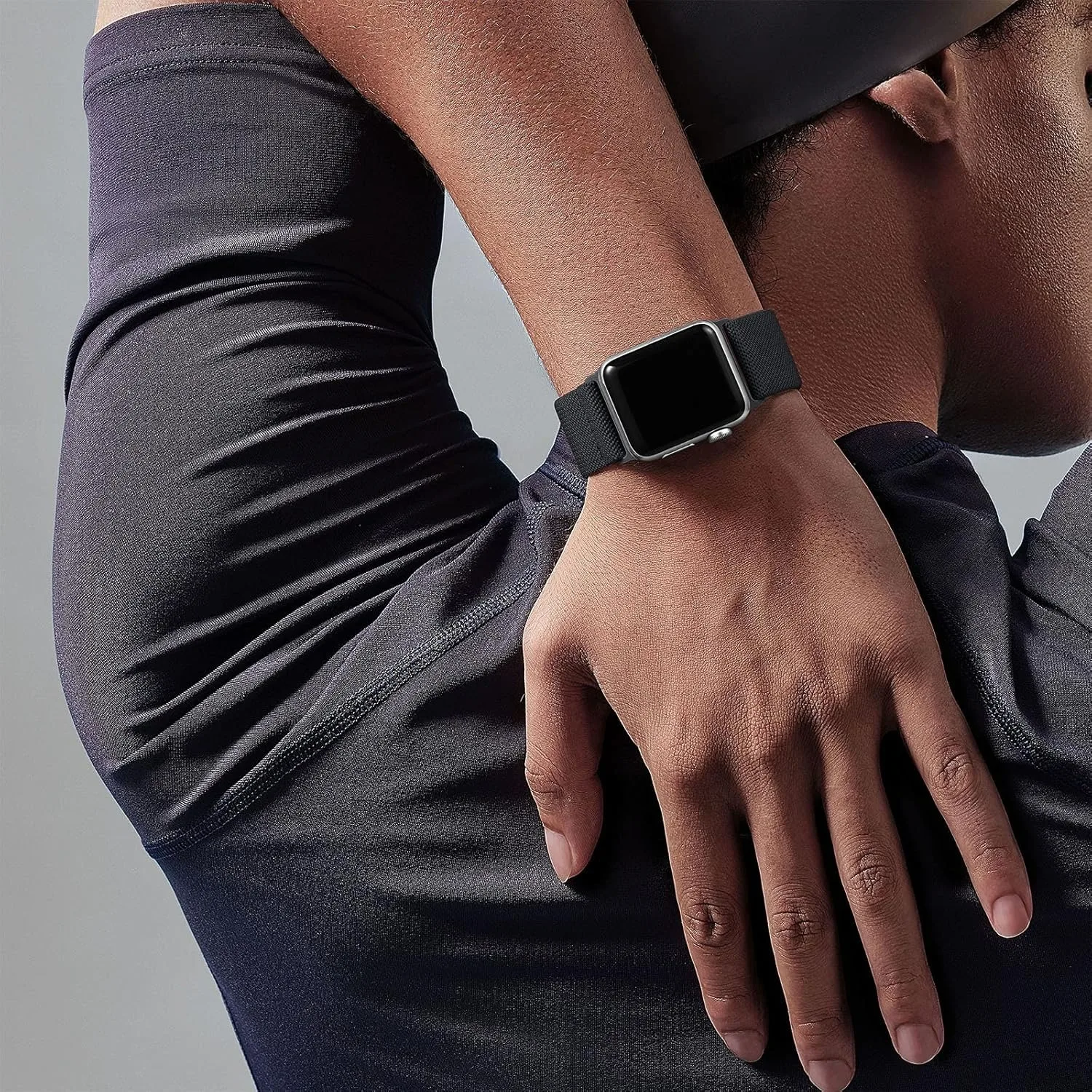 Elastisches Nylon-Armband für Apple Watch Ultra 2 49 mm, S11, 10, 46 mm, 42 mm, Armband, Handgelenksband, iWatch 12, 9, 8, 7, 6, 45 mm, 41 mm, 44 mm, 40 mm. – Detail 5