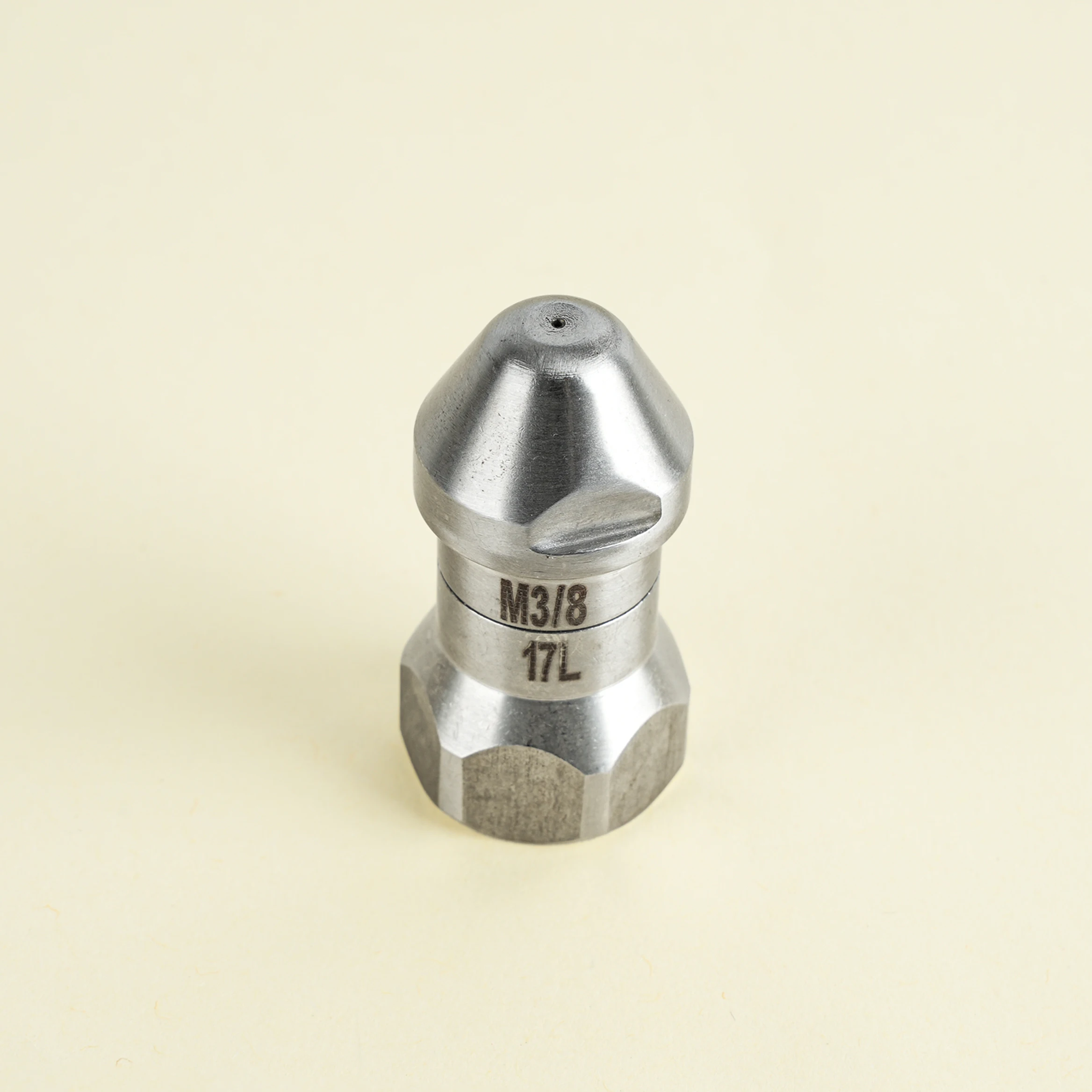 17L/min Stainless Steel Sewer Jetter Nozzle High Pressure Pipe Unclogging Water Sprinkler Washer Cleaner Nozzle for Nozzle Car view 2