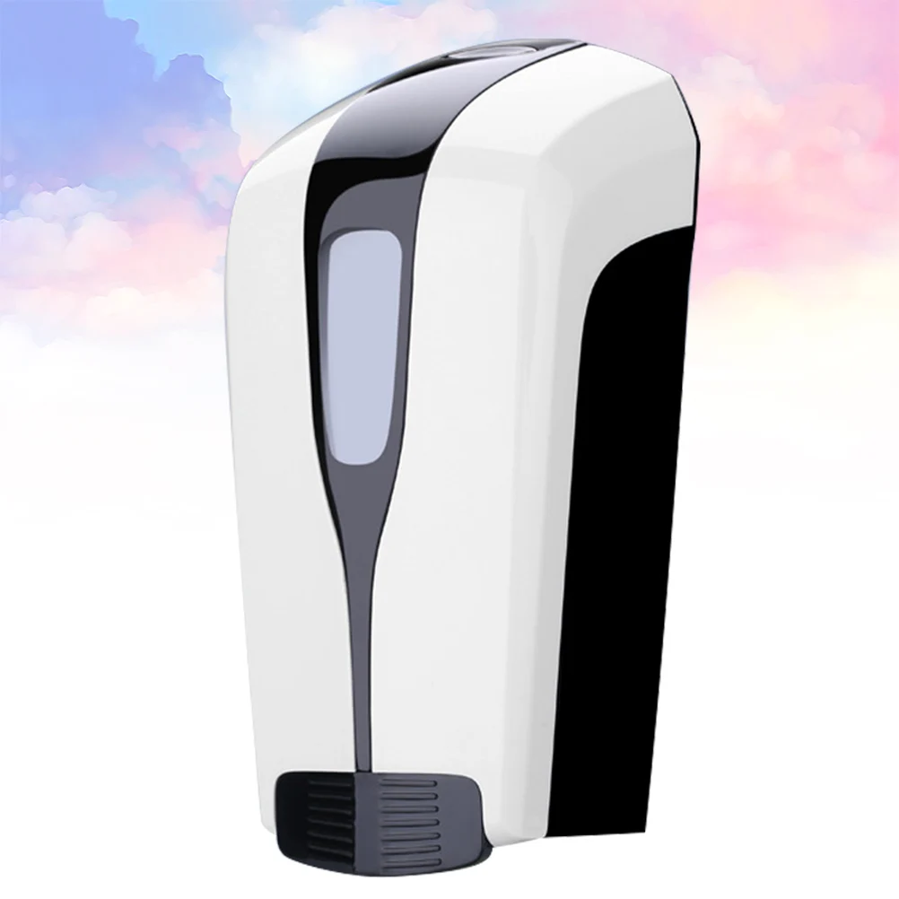 1 قطعة موزع الصابون المثبت على الحائط ABS حاوية الصابون السائل اليدوية ذات سعة كبيرة للحمام والمطبخ والفندق والاستشفى باللون الأسود #2