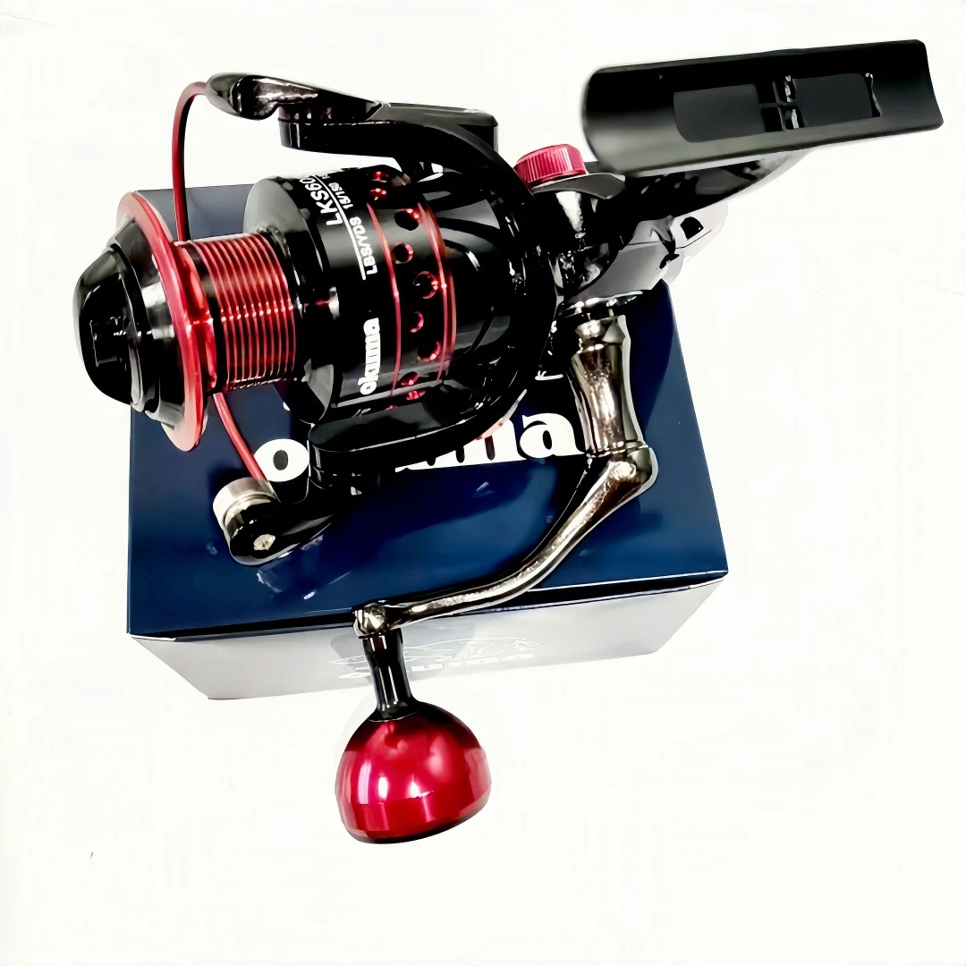 Okuma-Spinning Reel, Geheel Metalultralichte Vishaspel, Visgereedschap, 2000-7000speedratio5:2:1, Maximale Remkracht 18Kg, 2024