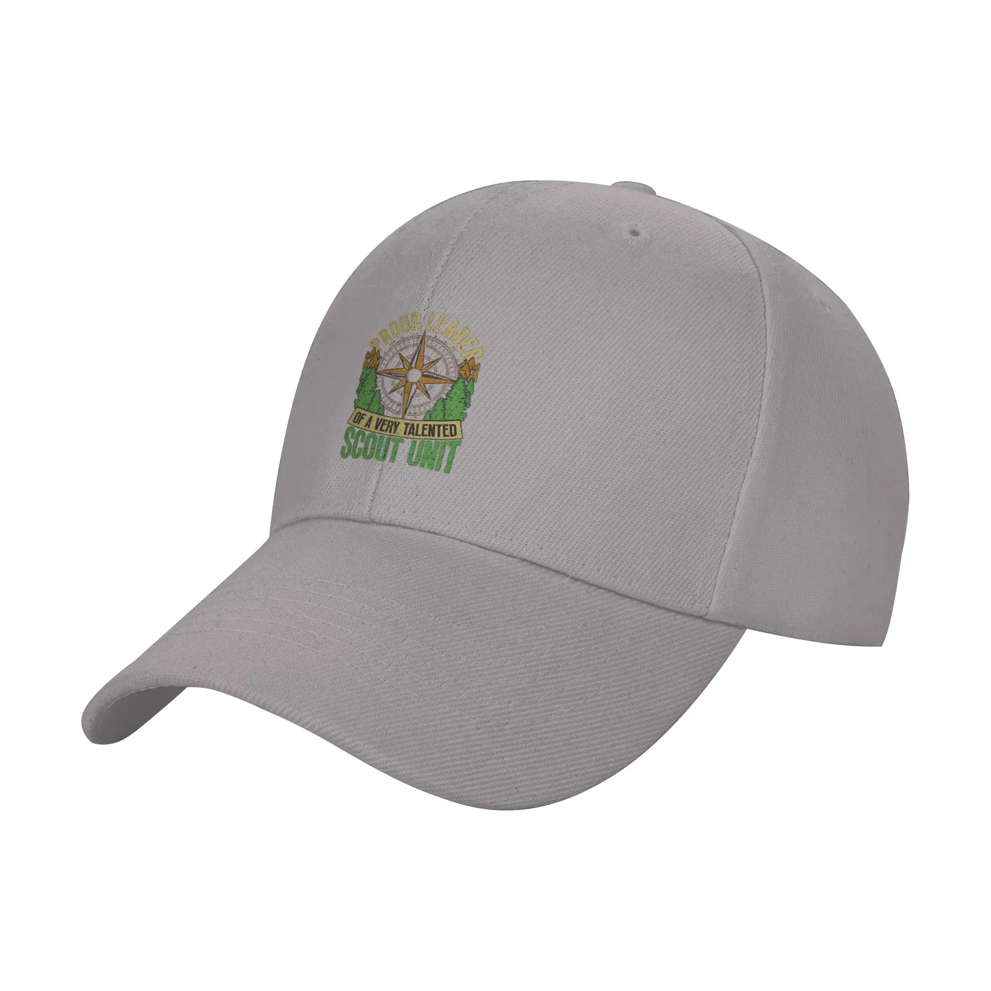 Hot Sale Proud Leader Scout Unit Compass Trees Vintage Baseball Cap  Oversized Snapback Cap  Party Gathering Snapback Cap