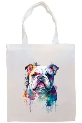 Polarshe Bulldog Canvas Tote Bag Style3