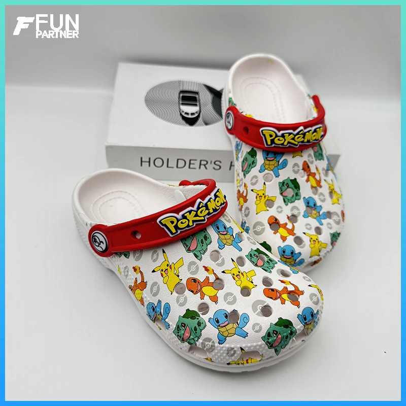 

Summer Cartoon Characters Slippers Green Hole Anti-Slip Soft-Soled Sandals Unisex Cute My World Gift Toy Figure Accessories