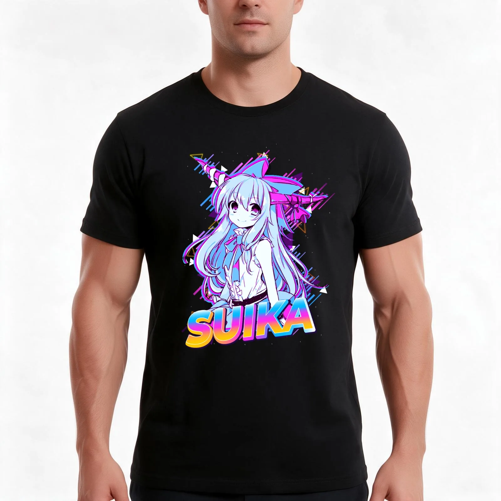 Suika | Touhou T-Shirt Summer Casual Cotton Tee Oversized Streetwear Tops Vintage Graphic Print Loose Fit Short Sleeve
