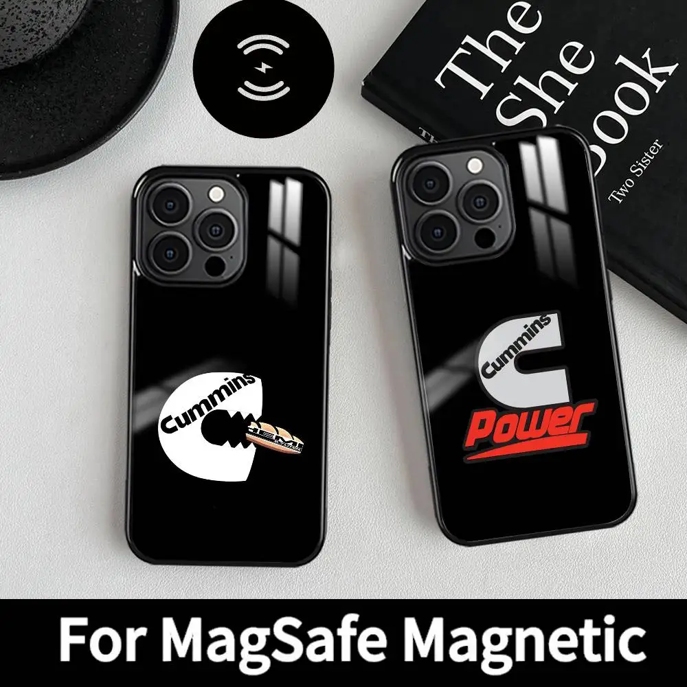 

Gas Fueled Engine C-CumminsS Phone Case MagSafe Magnetic For iPhone 16 15 14 13 12 11 Pro Plus Max Mini Wireless Charger Funda