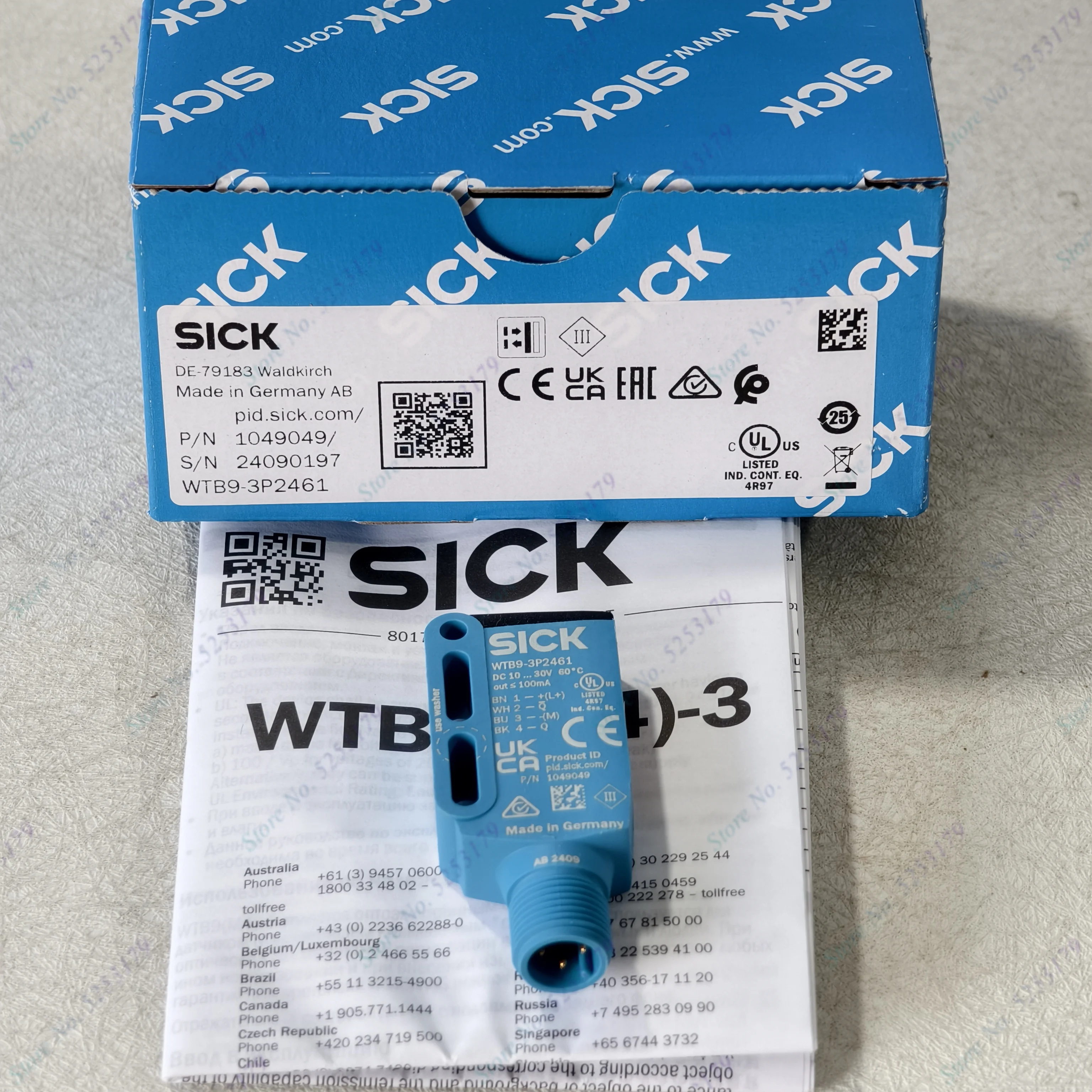 Revisión y Evaluación del Sensor Fotóptico SICK WTB9-3P2461 1049049