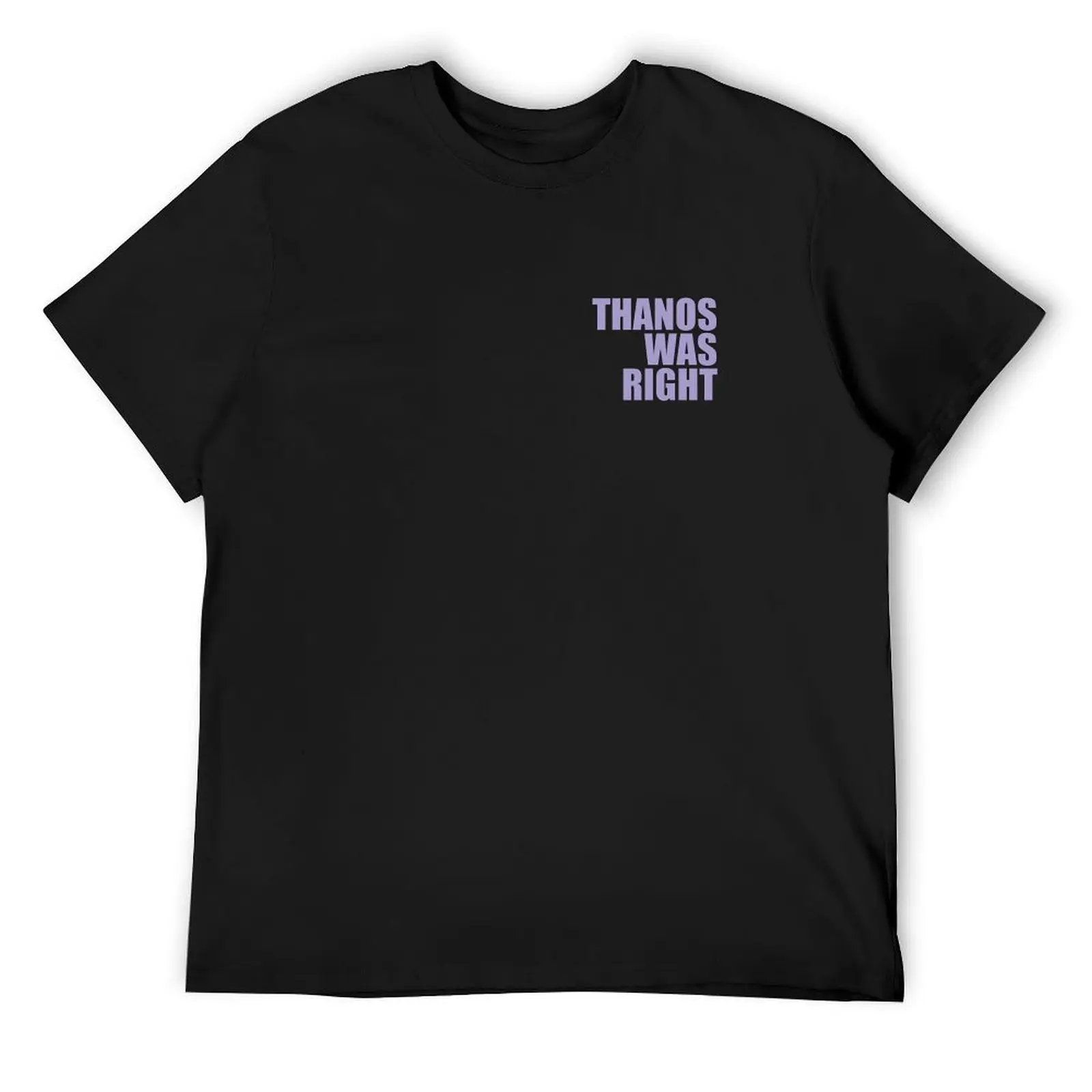 

Thanos Was Right Purple T-Shirt anime t shirts street wear t shirts for men