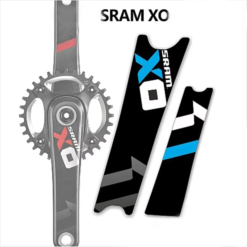 1 pair SRAM X0 XO crank sticker mountain MTB bicycle decal road bike crankset sticker DH race bike protector film free shipping