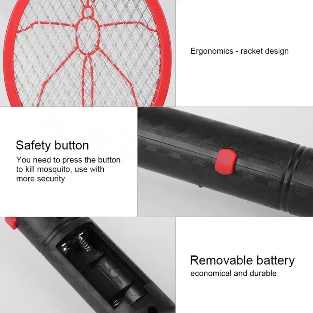 Batterij Power Muggen Killer Elektrische Zomer Lichtgewicht Insecten Killer Draagbare Swatter Racket Home Accessoires Tools