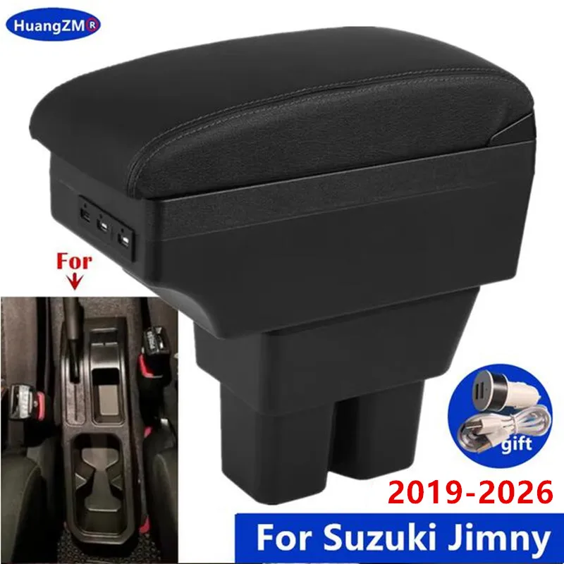 Für Suzuki Jimny Armlehnenbox Für Suzuki Jimny JB74 Auto-Armlehnen-Aufbewahrungsbox 2019-2026 Spezielles Nachrüst-Innenraum-Autozubehör