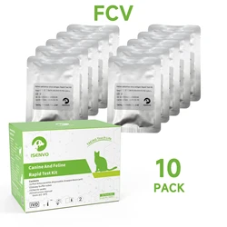 10 Pcs Feline Cat Calicivirus FCV Rapid  precision Test Kit Vet Home Nasal & Eye Swab Health Detection For Cats