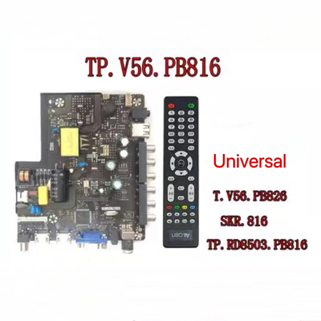 

Motherboard TP.V56.PB816 TP.V56.PB826 SKR.816 TP.RD8503.816 Universal three-in-one universal driver board with remote control