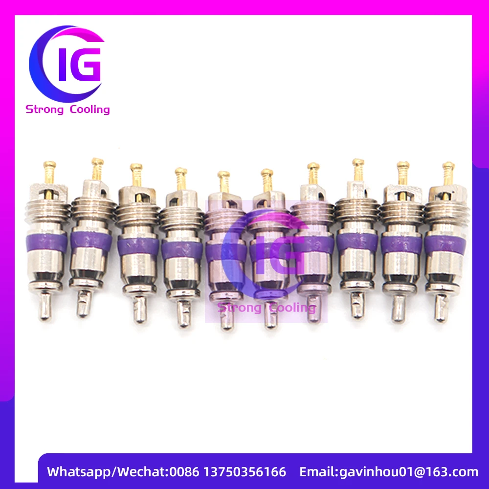 For 10-50PCS AC R134a Valve Core Automotive Air Conditioning Cores Needles Repair Kit Heat Resistant Vehicle Auto Accessories