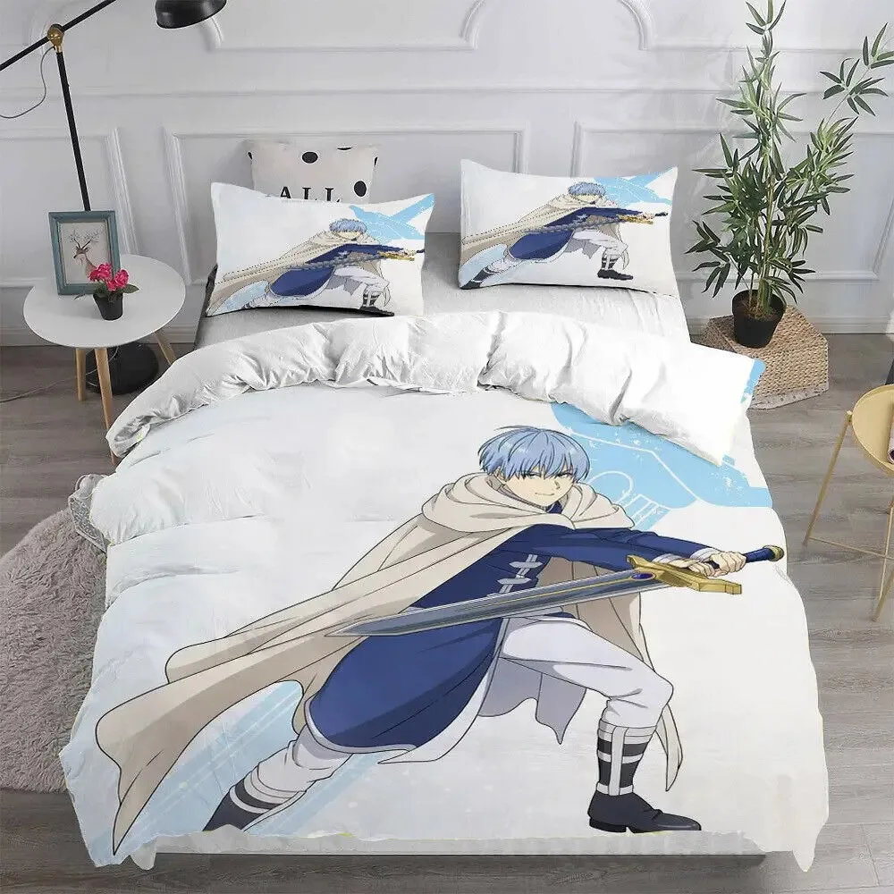 New Frieren: Beyond Journey's End Bedding Set Boys Girls Twin Queen King Size Duvet Cover Pillowcase Bed boys Adult Home Textile