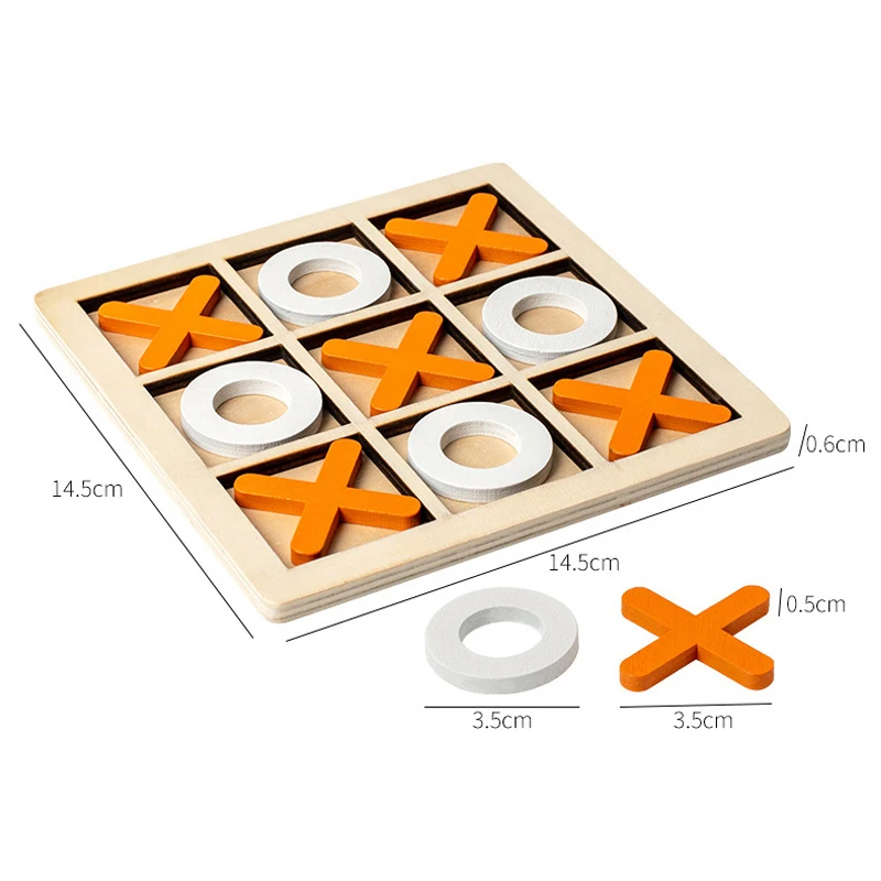 New Montessori Wooden Toy Mini Chess Play Game Jigsaw Board Games Educational Interaction Toys for Men Women Party Battle Games