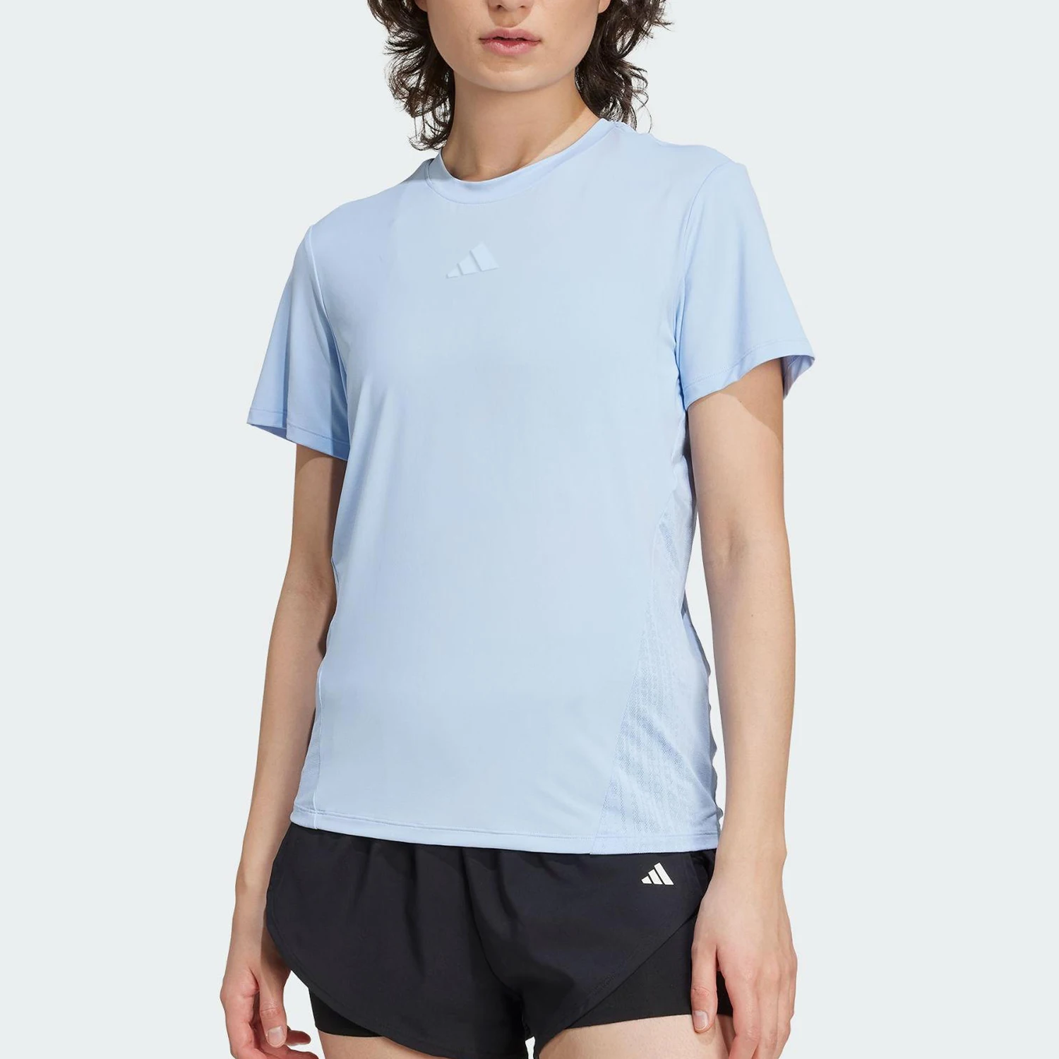 

Оригинальная летняя женская футболка Adidas с круглым вырезом для фитнеса и спорта с коротким рукавом KB9927