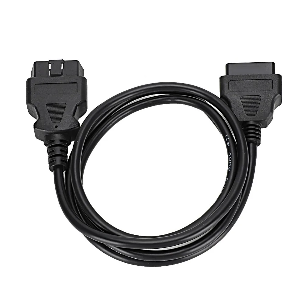 16 Pin OBD2 Extension Cable 5ft/1.5m Plug & Play Diagnostic Adapter Male to Female Universal OBD2 Scan Tool Cable