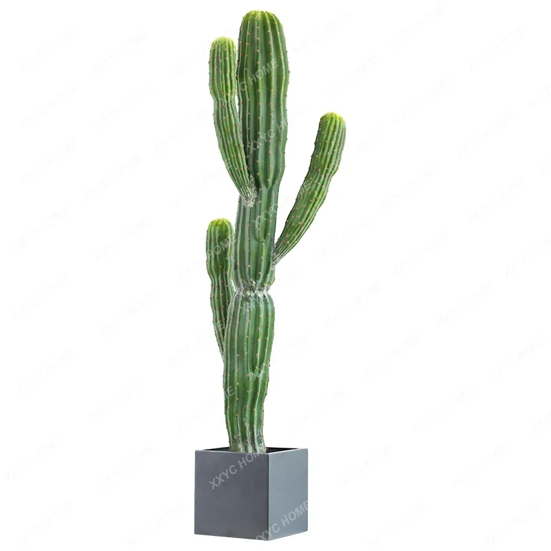 Indoor simulated plant decoration multi-headed Moroccan cactus potted cactus landing fake plant