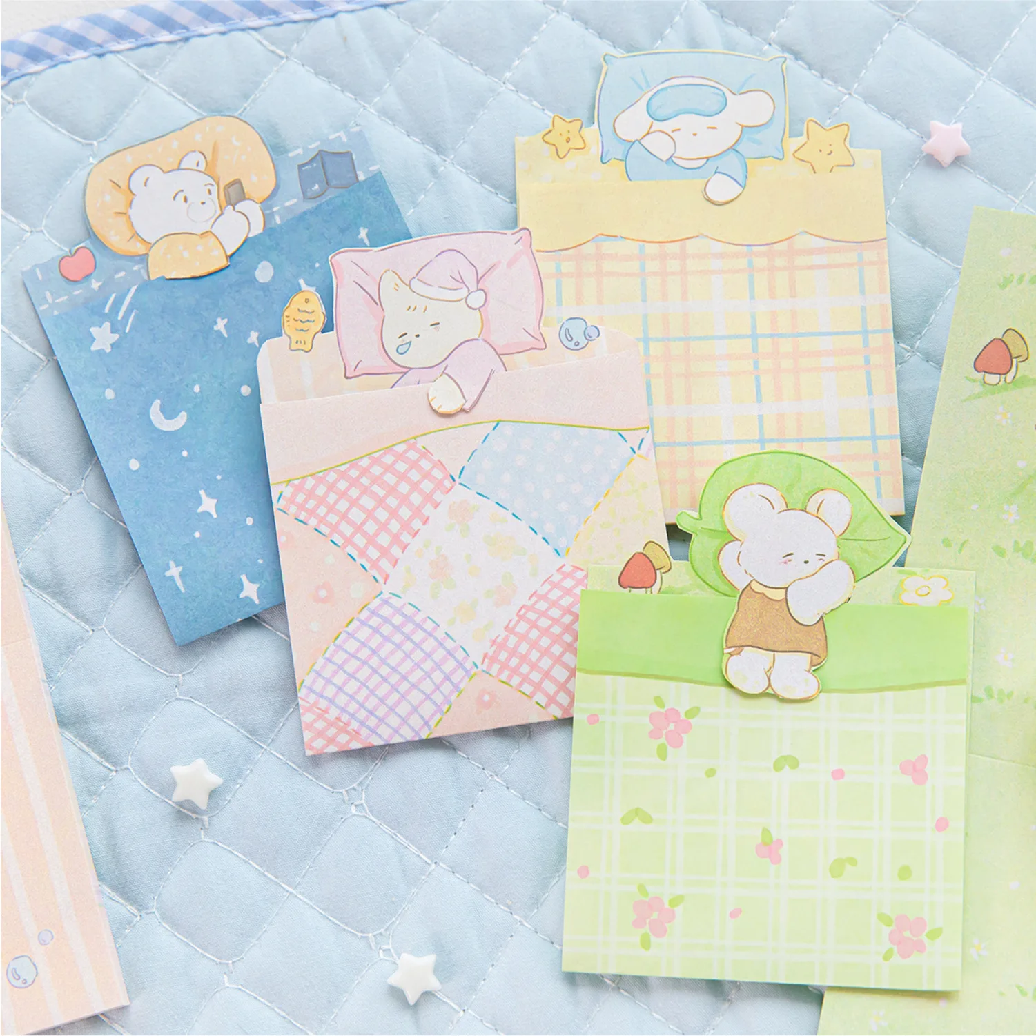 30sheets Cute Illustration Sticky Notes Decorate Bookmarks and Message Papers
