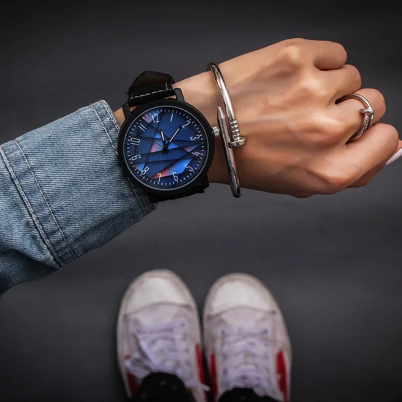 2024 Vintage Casual Watch Frauen Uhr Mode Sternen himmel Uhren Frauen großes Zifferblatt Sport uhr Frauen Quarz Paar Uhren