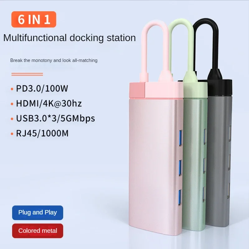 Imagem -02 - Usb c Extender Hub Usb 3.0 100m Docking Station Pd100w Carregamento 4k Hdmi 1080p para Xiaomi Lenovo Macbook Pro 13 15 ar