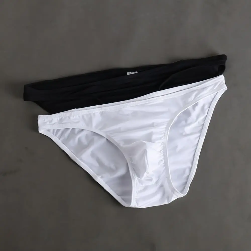 Sexy Mens Underwear Low Rise Briefs Transparent Breathable Panties Soft Pouch Supportive Fashion Daily Comfortable Shorts