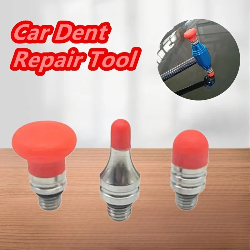 

3Pc Car Dent Repair Tool - Carbon Fiber + M8 Hammer Heads, Paintless Dent Repair Kit