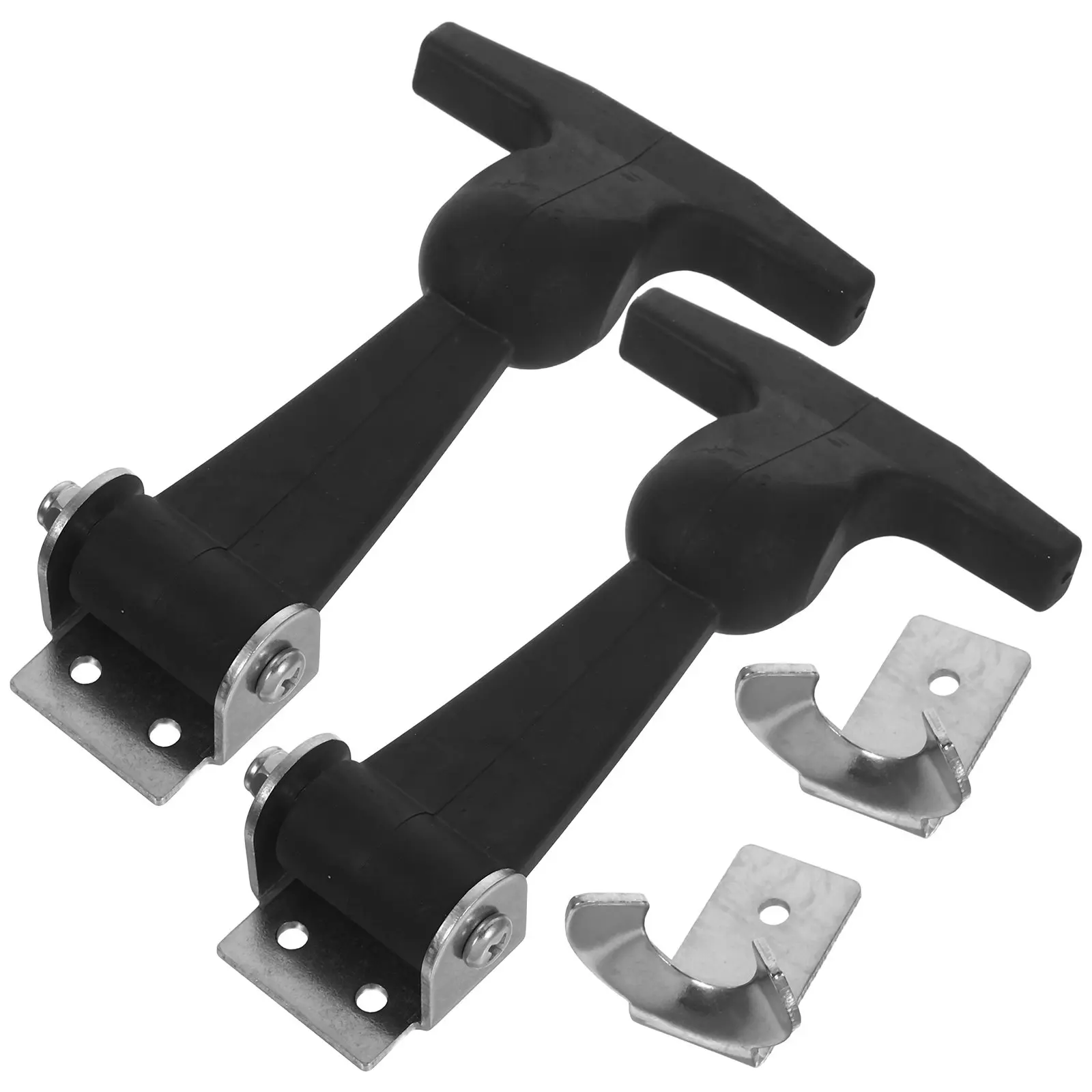 

2 шт. промышленные защелки из нержавеющей стали с регулируемой Т-образной ручкой, усиленные замки-защелки для ящиков для инструментов и капотов автомобилей