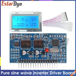 5V DC-AC falownik czysta fala sinusoidalna SPWM płyta sterownicza EG8010 + IR2113 oscylator kryształu 12Mhz moduł LCD