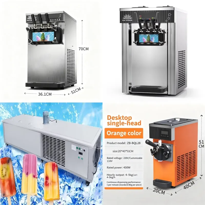

New Durable Hard Ice Cream and Gelato Machine 2.2kw Floor Standing for Authentic Italian Style Frozen Desserts (Commercial