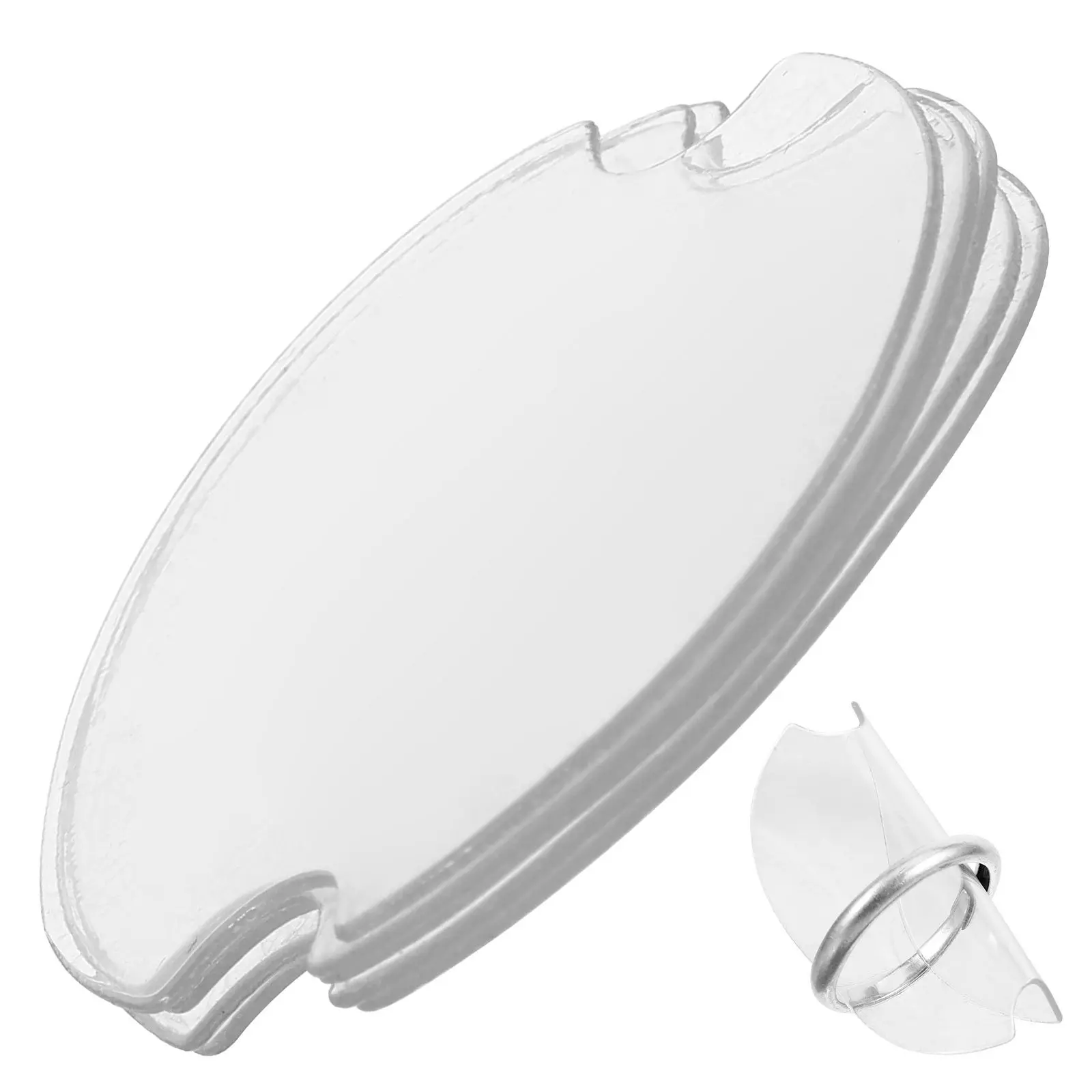 

100 шт. прозрачных пластиковых круглых карточек-держателей для демонстрации ювелирных изделий: колец, серег, ожерелий, портативные, многоразовые