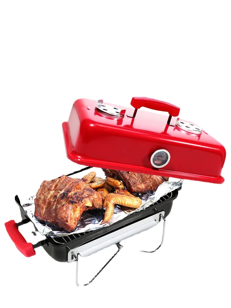 

YY Household Folding Portable Barbecue Grill Carbon Barbecue Stove BBQ Kabob