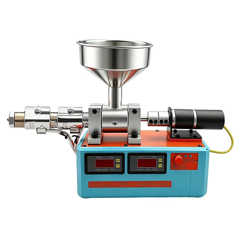Desktop Single Screw Extruder Machine 3D Filament Extrusion Machine Lab Desktop Injection Molding Equipment 110V/220V