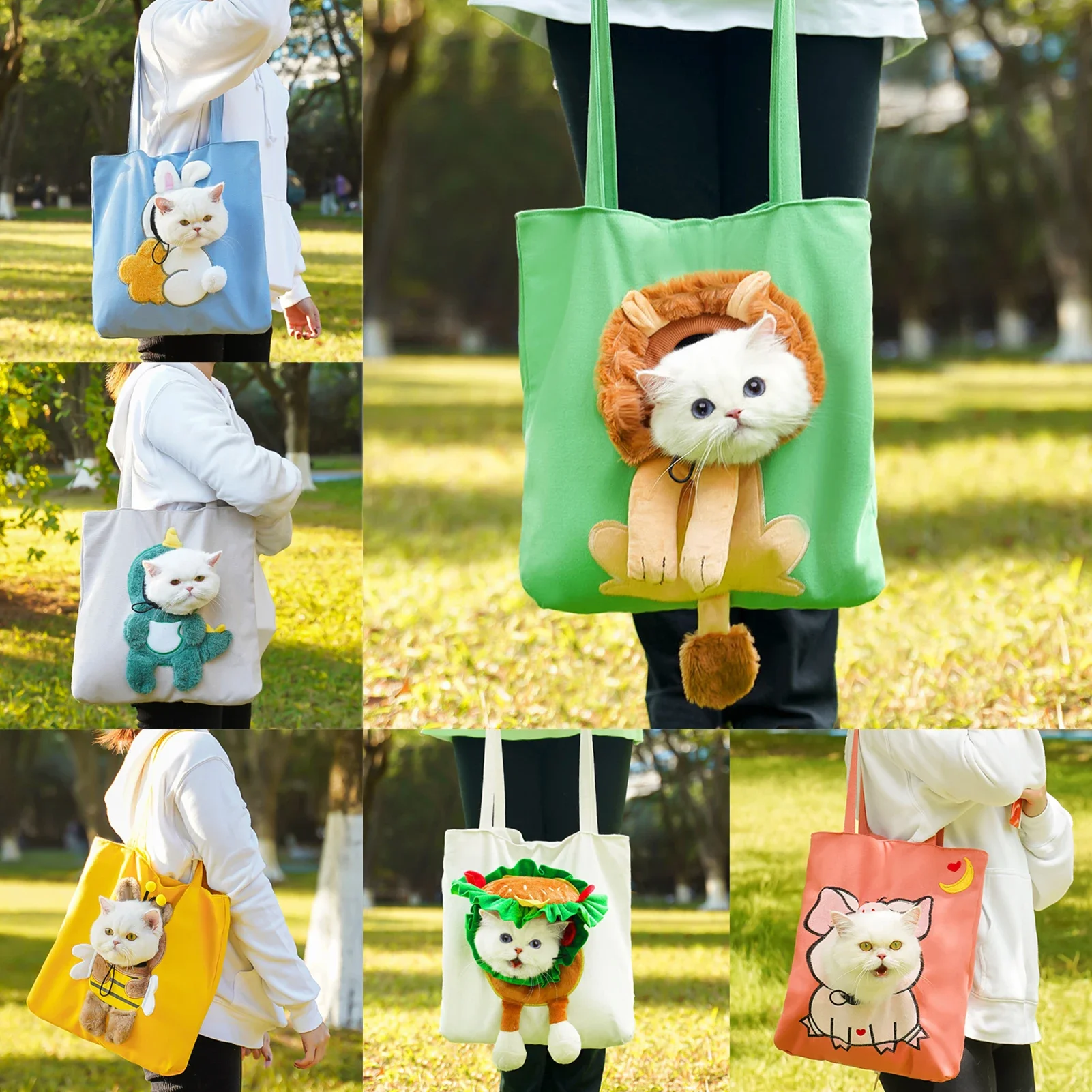 Bolso para mascotas con correa ajustable, fabricado con tejido transpirable, ideal para paseos y viajes.