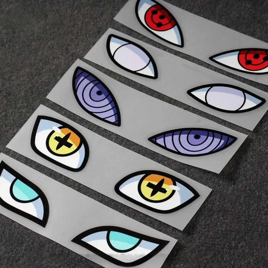 1pair Eye Reflective Sticker Universal for Motorcycle Body Helmet Windshield Tailbox Fits Benelli BMW Ducati Harley KYMCO Vespa
