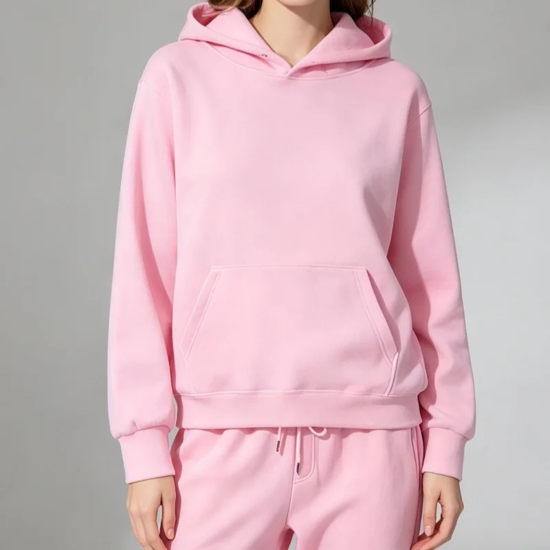 Conjunto de Sudadera con Capucha para Hombre y Mujer, Moda Nueva, Primavera, Otoño e Invierno, Conjunto Informal, Sudadera con Capucha de Color Sólido para Hombre