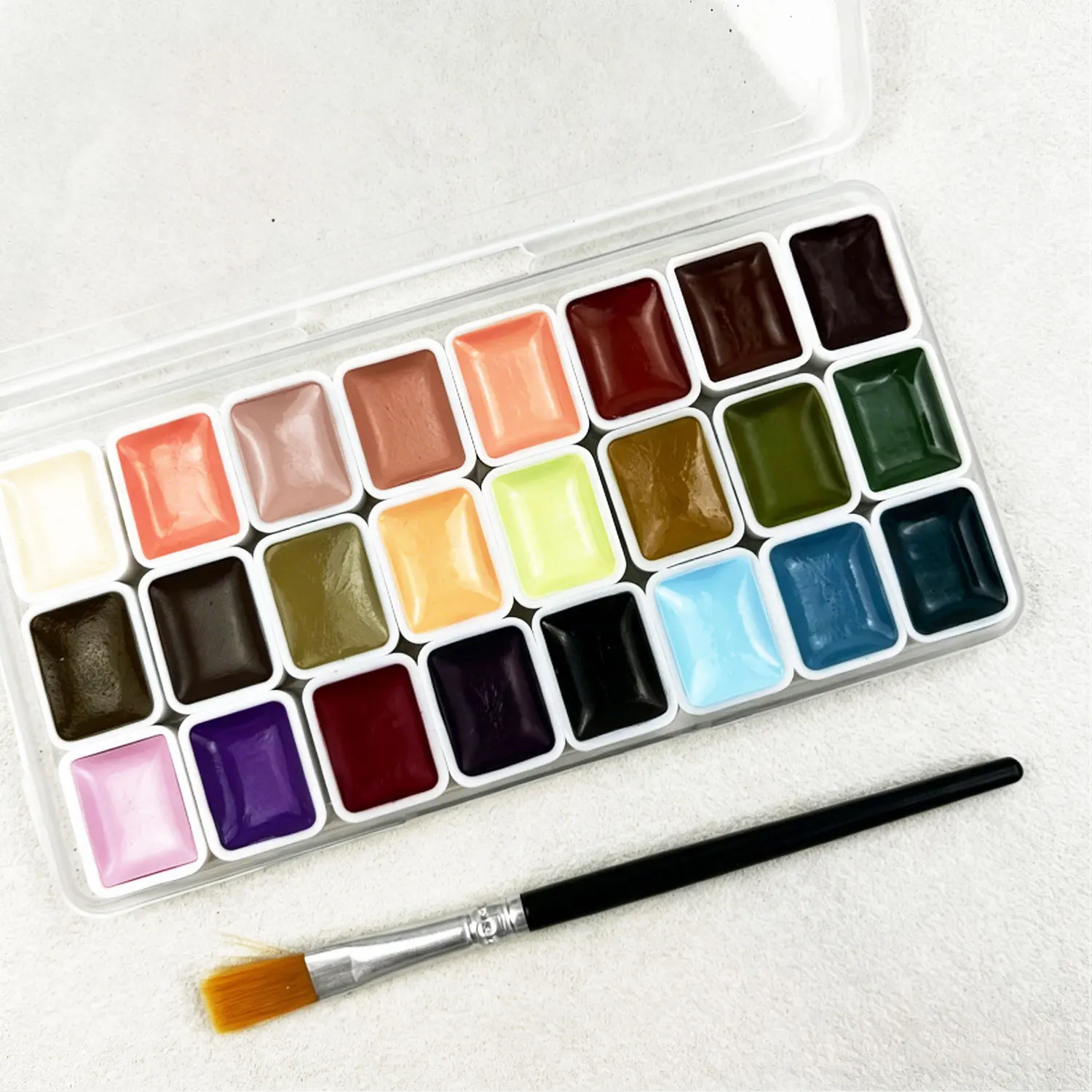 24-Color Solid Watercolor Set 3