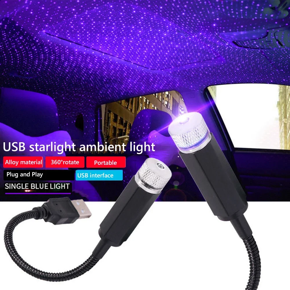 

Romantic Atmosphere Star Sky Lamp USB Powered Galaxy Star Night Light 12V 0.3A 360 Degree Adjustable for Room Ceiling Decoration