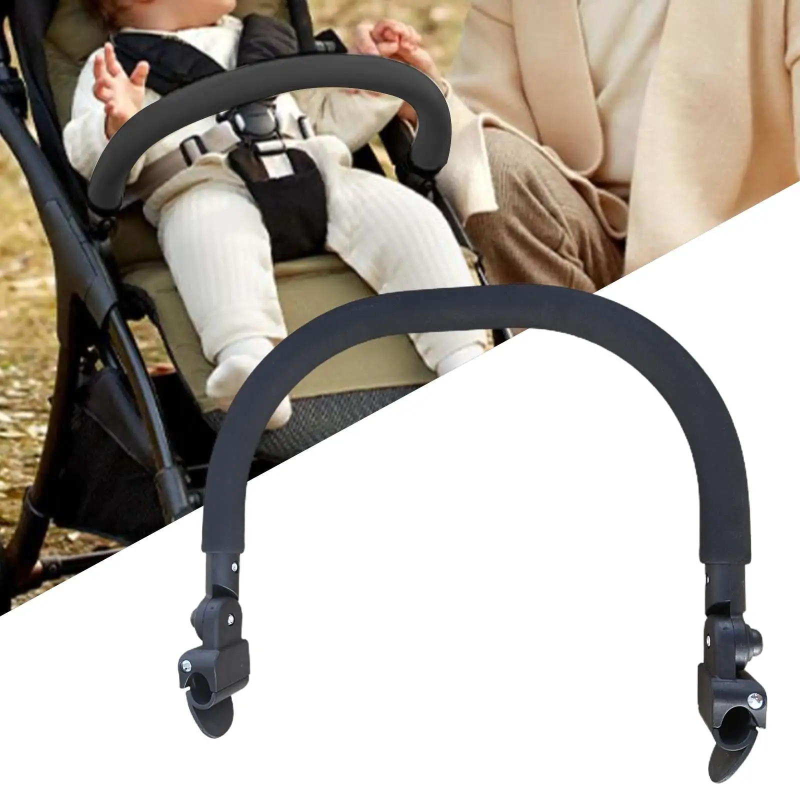 

Baby Stroller Handle Baby Stroller Armrest for Crossbar Trolley Replacement