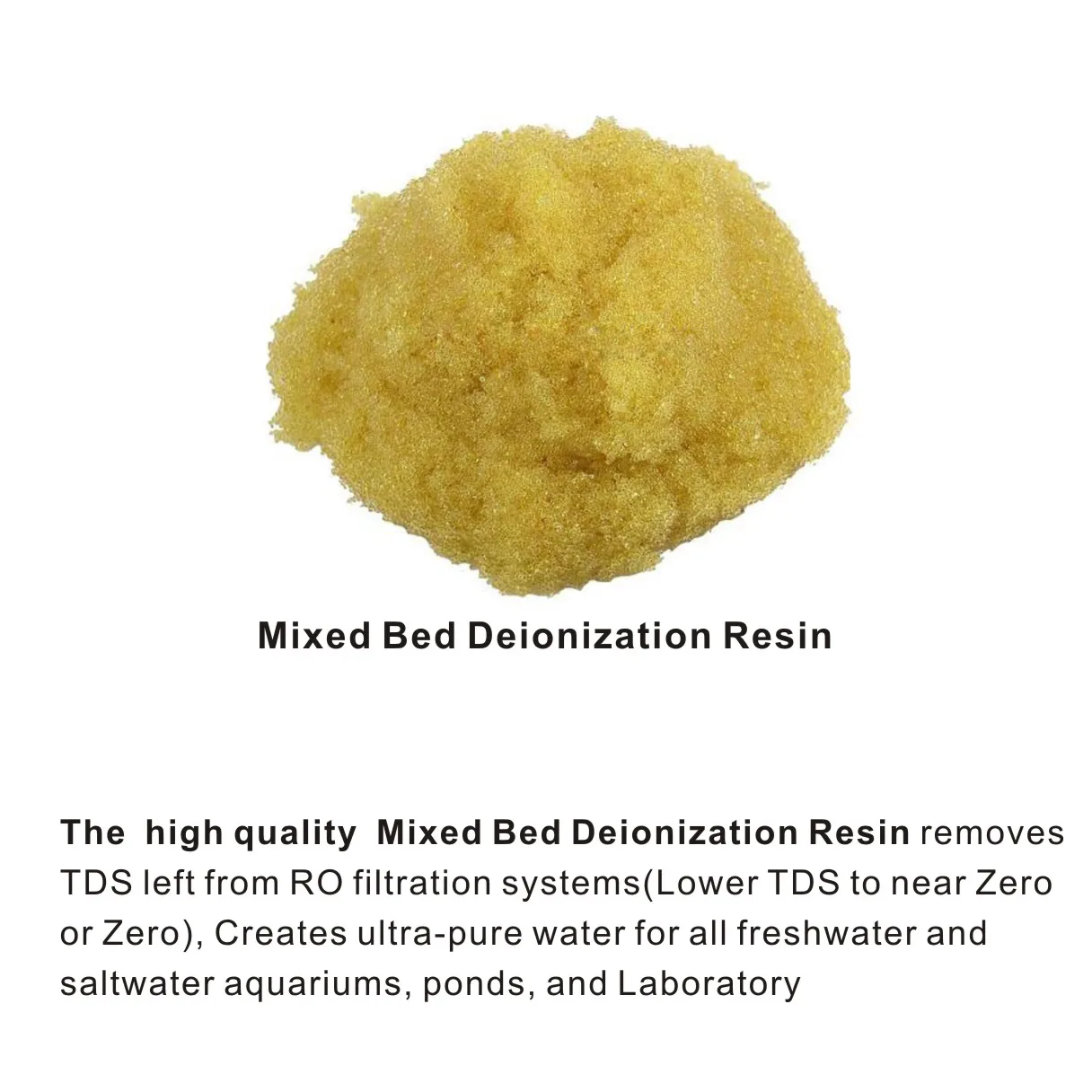 500 grams- Mixed Bed Deionization Resin for produce deionized water