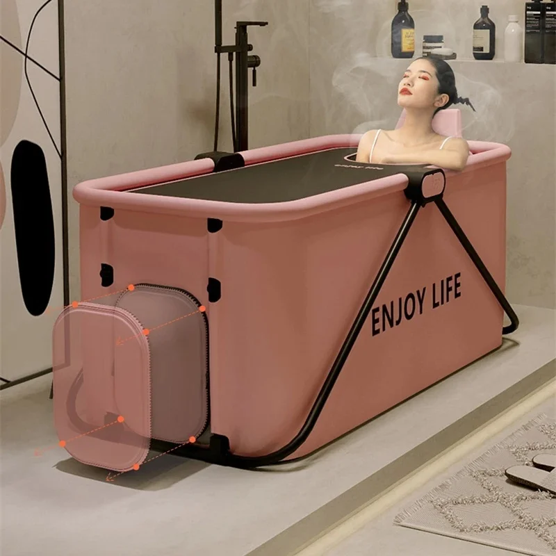 

Adult Foldable Bathtub Simple Portable Bathtubs Full Body Adult Large Bathtub Household Children's Bath Bidet Artifact Thickened